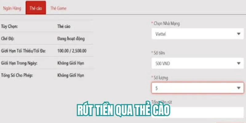 Cách để giao dịch thông qua thẻ cào
