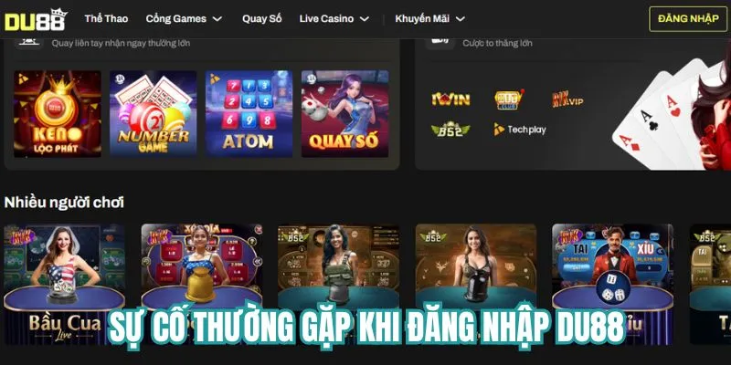 Lỗi truy cập sân chơi không chuẩn xác
